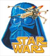 Picture of Camelot Dotz Diamond Art Kit 14.5"X12.6"-Star Wars - Vader & X-Wing