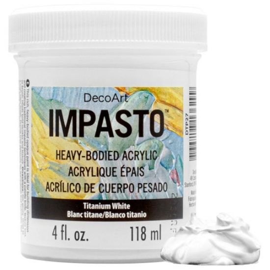 Picture of Decoart Impasto Paint 4oz-Titanium White