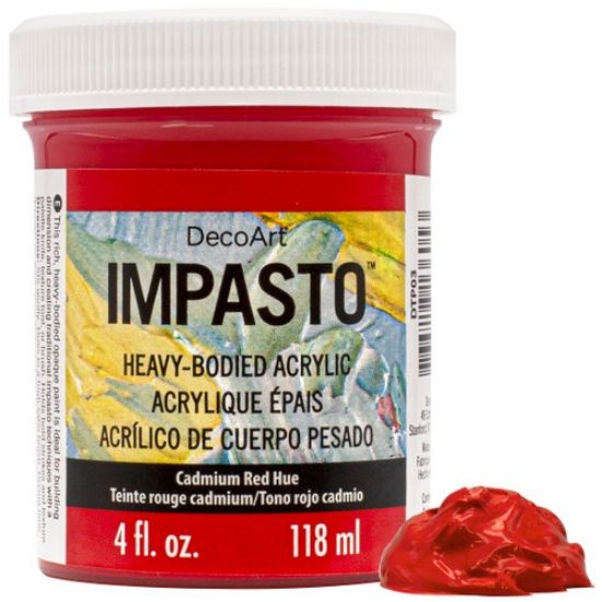 Picture of Decoart Impasto Paint 4oz-Cadmium Red Hue