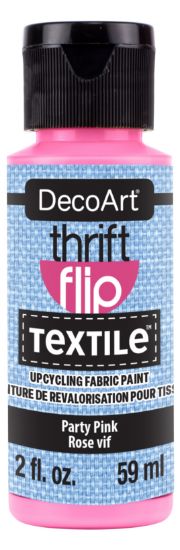 Picture of DecoArt Thrift Flip Matte For Textile 2oz Squeeze Bottle-Party Pink