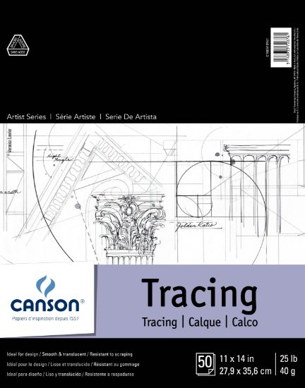 Picture of Canson Artist series Tracing Paper Pad 11 Inch X 14 Inch-50 Sheets