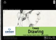 Picture of Canson Classic Cream Spiral Drawing Book 18"X24" 24 Sheets
