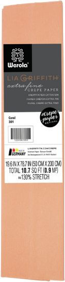 Picture of Extra Fine Crepe Paper 19.6"X78.7" Coral