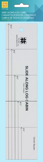 Picture of EZ Quilting Slide Along Log Cabin Acrylic Ruler-Clear