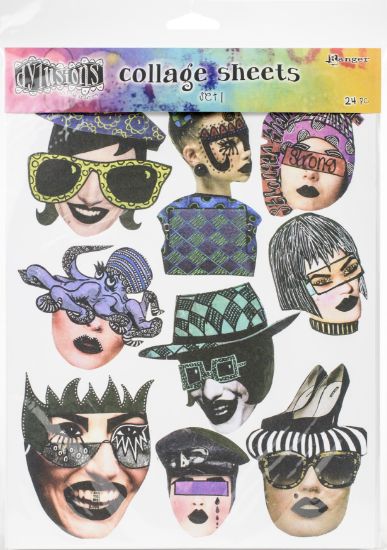 Picture of Dyan Reaveley's Dylusions Collage Sheets 8.5"X11" 24/Pkg Set 1