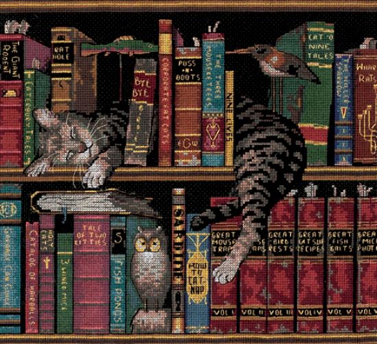 Picture of Frederick The Literate Counted Cross Stitch Kit 12"X11" 14 Count