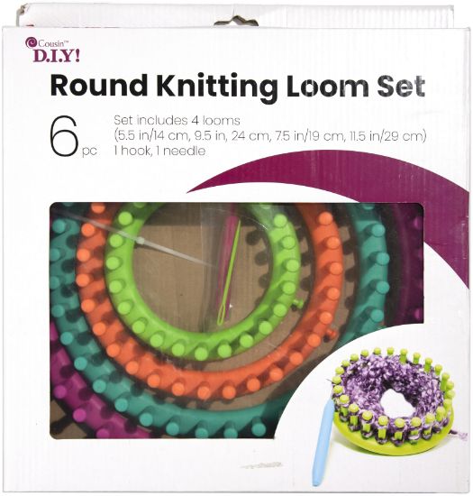 Picture of Cousin Easy Knitting Round Loom Kit 6/Pkg 