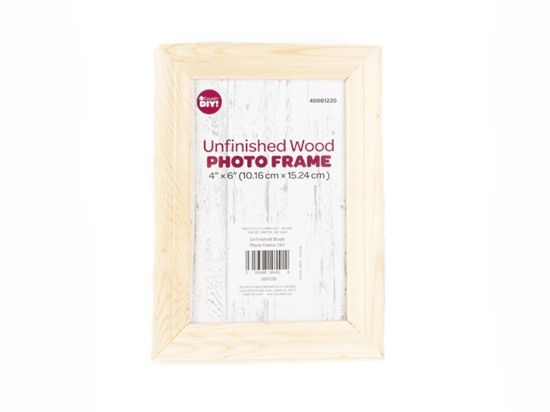 Picture of CousinDIY Unfinished Wood Photo Frame 4"x6"