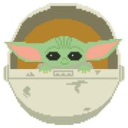 Picture of Camelot Dotz Diamond Facet Art Box Kit 11"X11" The Mandalorian - The Child