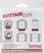 Picture of CottageCutz Dies Window W/Shutters 2.4" To 3.8"