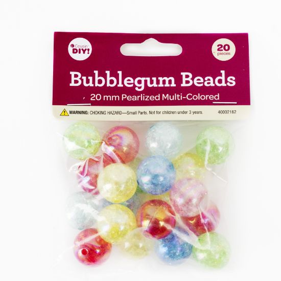 Picture of CousinDIY Bubblegum Bead 20mm 20/Pkg-Pearlized