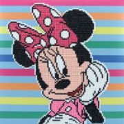 Picture of Camelot Dotz Diamond Art Box Kit 11"X11"-Disney -  Minnie Stripes