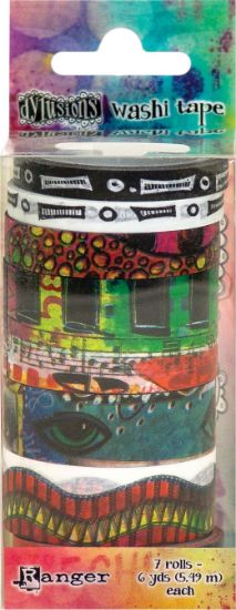 Picture of Dyan Reaveley's Dylusions Washi Tape Set Set #4 - 7 Rolls