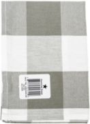 Picture of Dunroven House Flat Weave Tea Towel 20"X28" Grey & White 3" Check