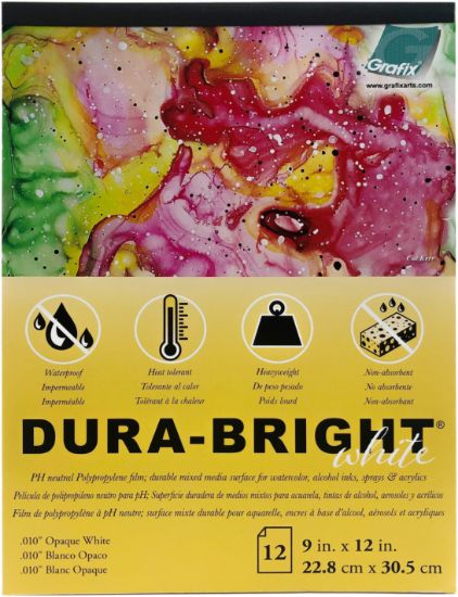 Picture of Dura-Bright Opaque White Pad .010" Pad 9x12" 9"X12" 12 Sheets/Pad