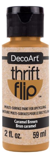 Picture of DecoArt Thrift Flip Multi-Purpose Satin Enamel 2oz-Caramel Brown