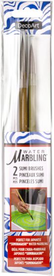 Picture of DecoArt Water Marbling Sumi Brushes 2/Pkg