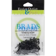 Picture of Eyelet Outlet Round Brads 4mm 70/Pkg Black
