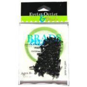 Picture of Eyelet Outlet Round Brads 4mm 70/Pkg Black