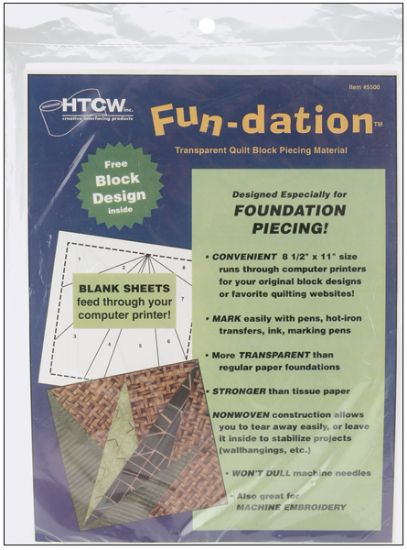 Picture of Fun-Dation Quilt Block Piecing Material 8.5"X11" 25/Pkg
