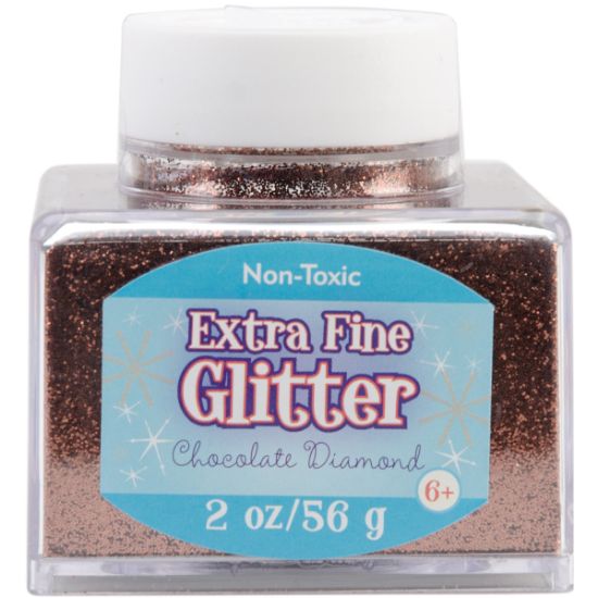 Picture of Extra Fine Glitter 2oz Chocolate