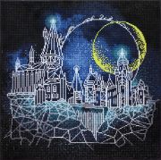 Picture of Camelot Dotz Diamond Facet Art Kit 20.2"X20.2" Harry Potter - Moon Over Hogwarts