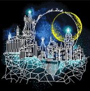 Picture of Camelot Dotz Diamond Facet Art Kit 20.2"X20.2" Harry Potter - Moon Over Hogwarts