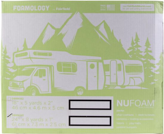 Picture of Fairfield Poly-Fil Nu-Foam Rolled-24"X1"X8yd FOB: MI