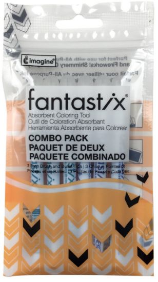 Picture of Fantastix Coloring Tool For Wet & Dry Media 6/Pkg Combo - 3 Brush Points & 3 Bullet Points