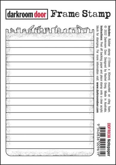Picture of Darkroom Door Frame Stamp-Notepaper