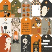 Picture of FaBOOlous Double-Sided Cardstock 12"X12"-Tags Elements