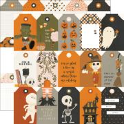 Picture of FaBOOlous Double-Sided Cardstock 12"X12"-Tags Elements