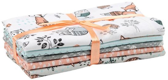 Picture of Fabric Palette Fat Quarter Assortment 18"X21" 5/Pkg Charming Woodland