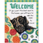 Picture of Best Seat Welcome Counted Cross Stitch Kit 8"X10" 14 Count