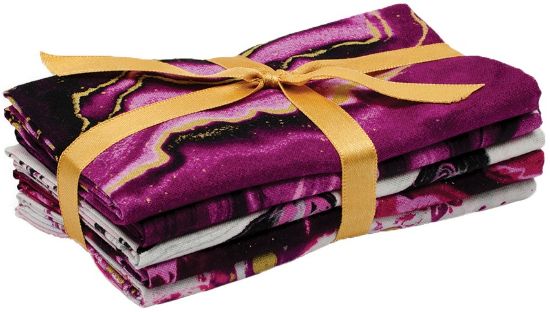 Picture of Fabric Palette Fat Quarter Assortment 18"X21" 5/Pkg Metallic
