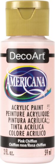 Picture of Americana Acrylic Paint 2oz Pink Chiffon - Semi-Opaque
