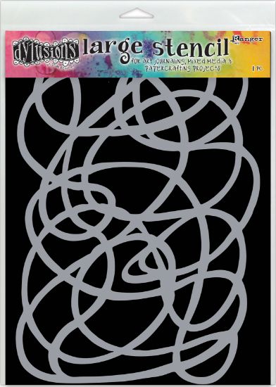 Picture of Dyan Reaveley's Dylusions Stencils 9"X12" Squiggle