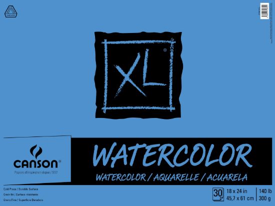 Picture of Canson XL Watercolor Paper Pad 18"X24" 30 Sheets