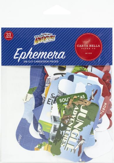 Picture of Carta Bella Cardstock Ephemera 33/Pkg Icons, Our Travel Adventure