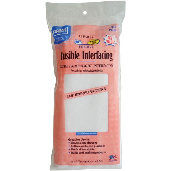 Picture of Fusible Ultra Lightweight Interfacing White 15"X3yd
