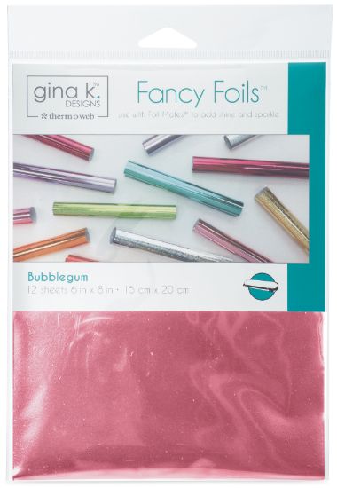 Picture of Gina K Designs Fancy Foil 6"X8" 12/Pkg Bubblegum