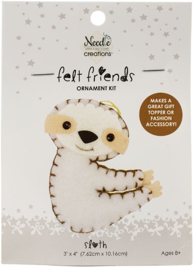 Picture of Fabric Editions Needle Creations Felt Ornament Kit  Sloth