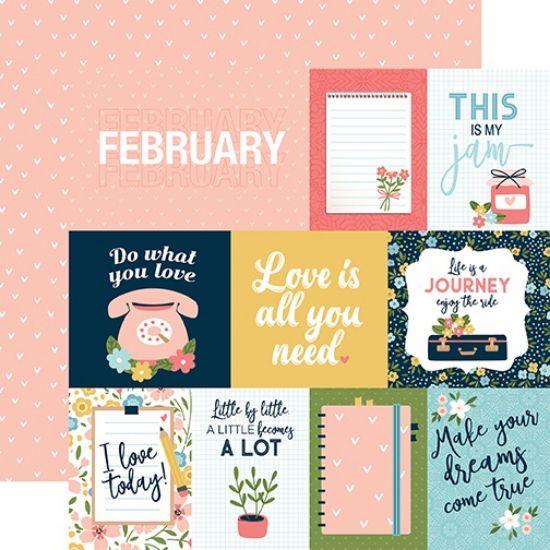 Picture of Day In The Life No. 2 Double-Sided Cardstock 12"X12"-February