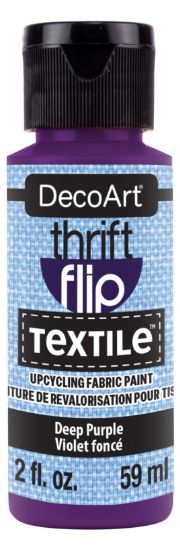 Picture of DecoArt Thrift Flip Matte For Textile 2oz Squeeze Bottle-Deep Purple
