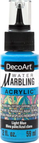 Picture of DecoArt Water Marbling Paint 2oz-Light Blue