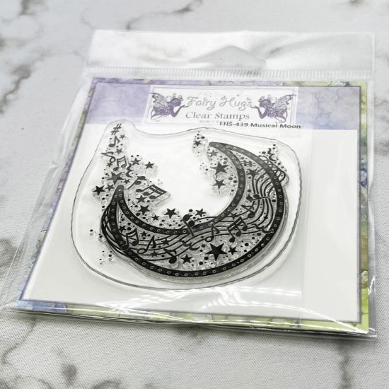Picture of Fairy Hugs Clear Stamps-Musical Moon