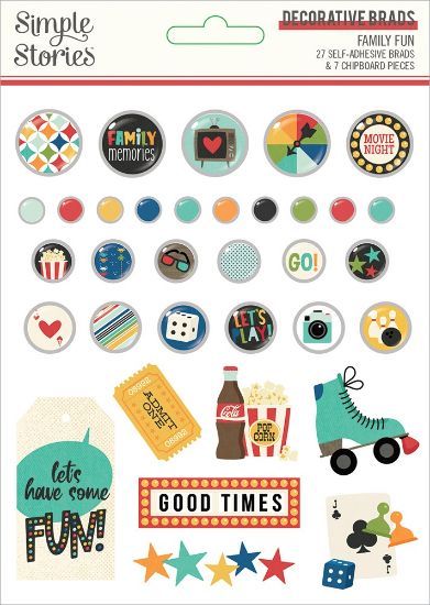 Picture of Family Fun Decorative Brads 