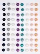 Picture of Craft Consortium Adhesive Enamel Dots 80/Pkg-Belle Fleur