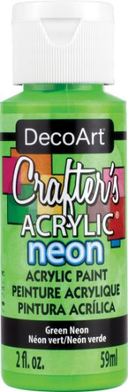 Picture of Crafter's Acrylic All-Purpose Paint 2oz Green Neon