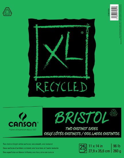 Picture of Canson XL Recycled Bristol Paper Pad 11"X14" 25 Sheets 